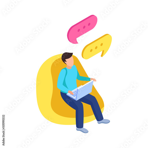 Online Chatting Icon