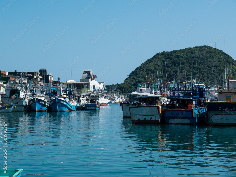 Beautiful fishing port in Nanfangao