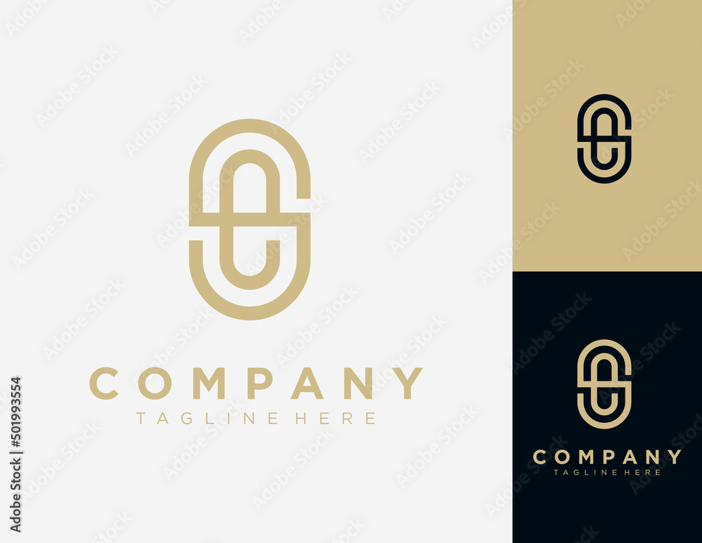 Initial letter SE logo design template.
