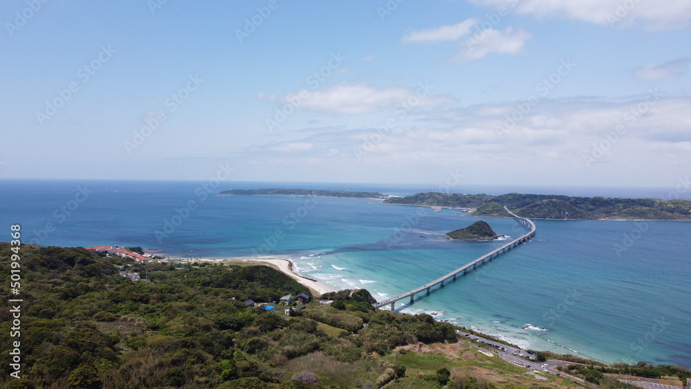 【角島大橋】山口県下関市豊北町大字神田～角島