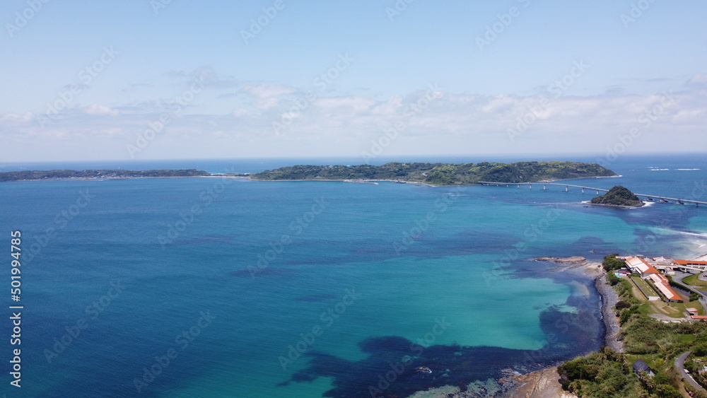 Fototapeta premium 【角島大橋】山口県下関市豊北町大字神田～角島