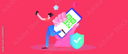 Medical health protection against epidemic flat vector concept illustration
