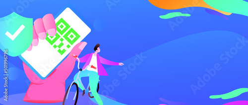 Medical health protection against epidemic flat vector concept illustration
