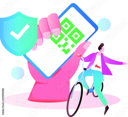 Medical health protection against epidemic flat vector concept illustration
