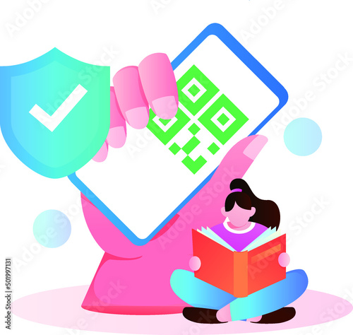 Medical health protection against epidemic flat vector concept illustration
