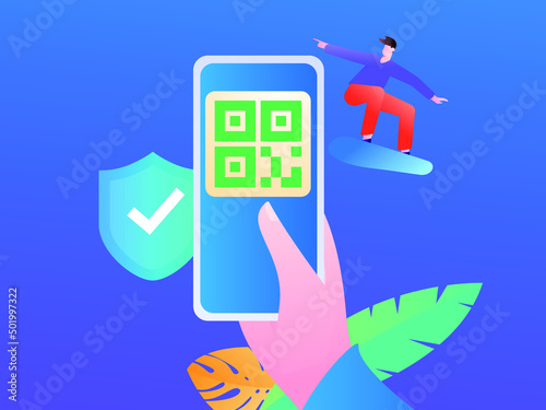 Medical health protection against epidemic flat vector concept illustration
