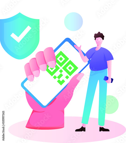Medical health protection against epidemic flat vector concept illustration
