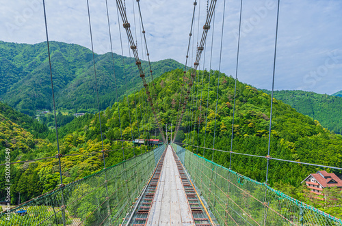 谷瀬のつり橋