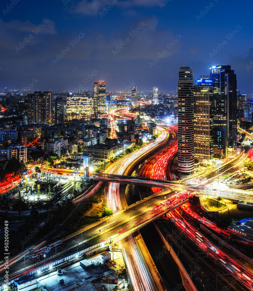 Night view of Tel-Aviv - Israel Night view of Tel-Aviv - Israel