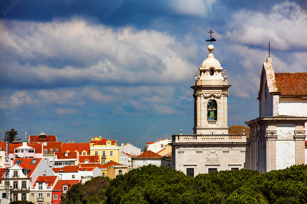 Tower of the Convent and Church of Our Lady of Grace (Igreja e Convento da Graca), Lisbon, Portugal