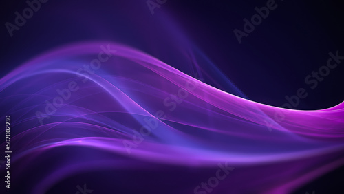 Purple Waves on Dark photo