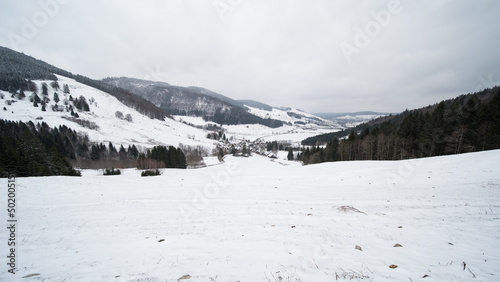 winter landscape in germany near bernau, black forest. © Ipsimus