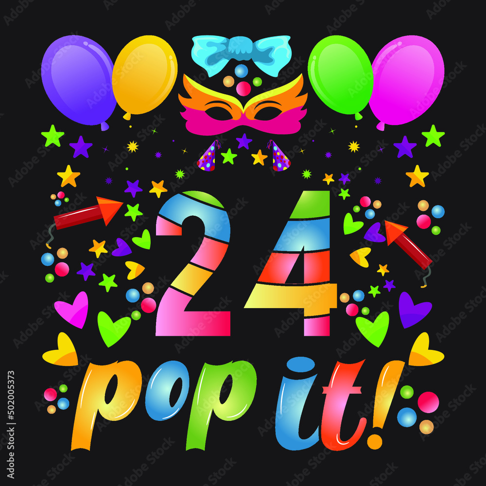 Fototapeta premium Birthday T-shirt Designs with unique vector