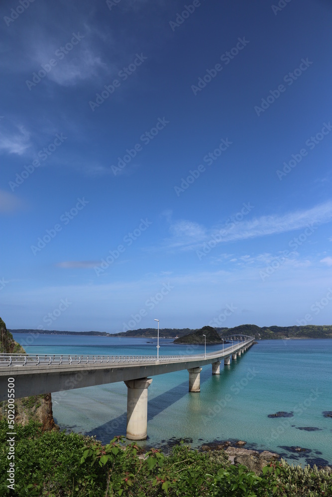 【角島大橋】山口県下関市豊北町大字神田～角島