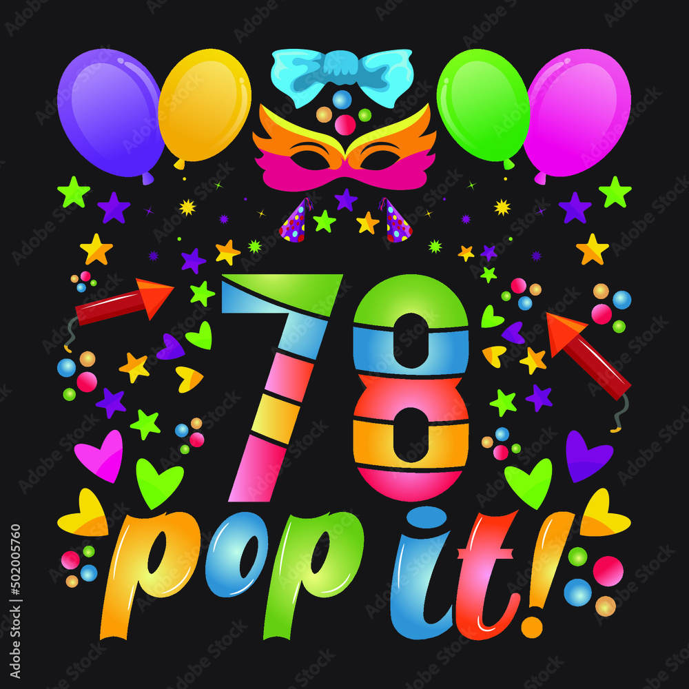 Fototapeta premium Birthday T-shirt Designs with unique vectors
