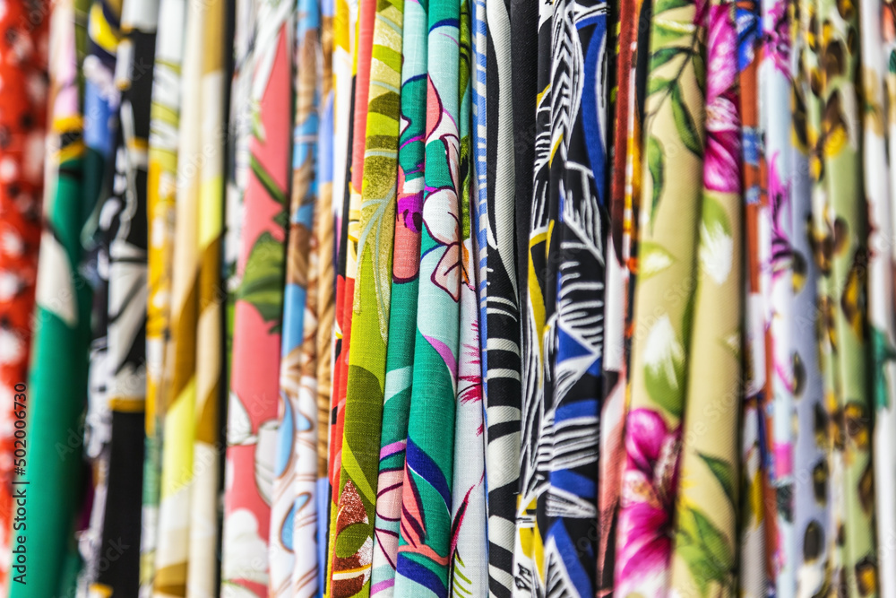 fabrics made of different materials, shades and colors fabrics made of different materials, shades and colors