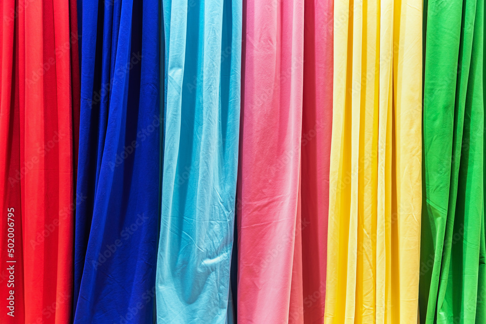 fabrics made of different materials, shades and colors for the production fabrics made of different materials, shades and colors for the production
