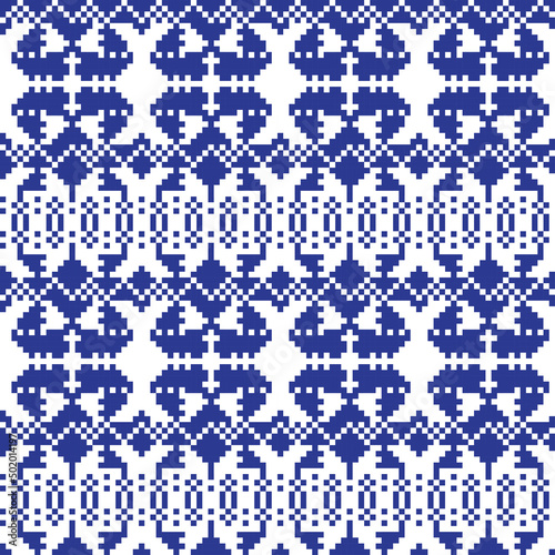 Christmas Fair Isle Seamless Pattern Design