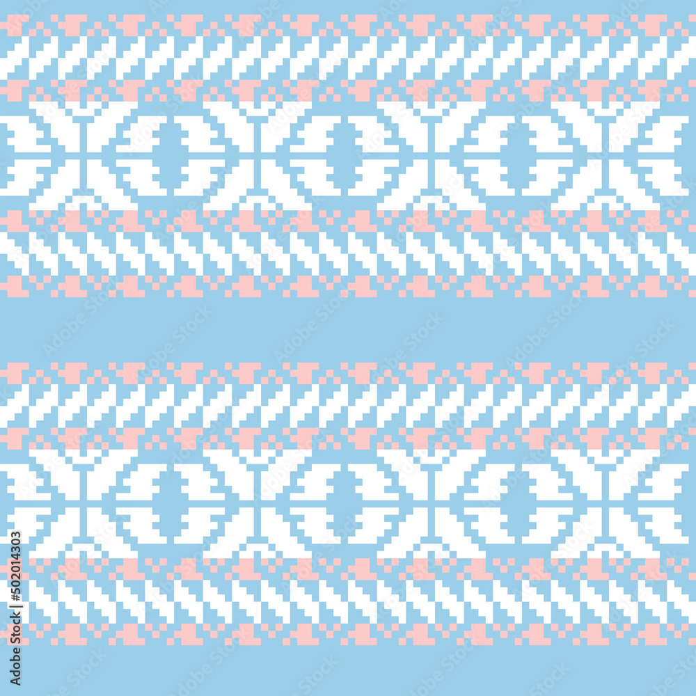 Christmas Fair Isle Seamless Pattern Design Christmas Fair Isle Seamless Pattern Design