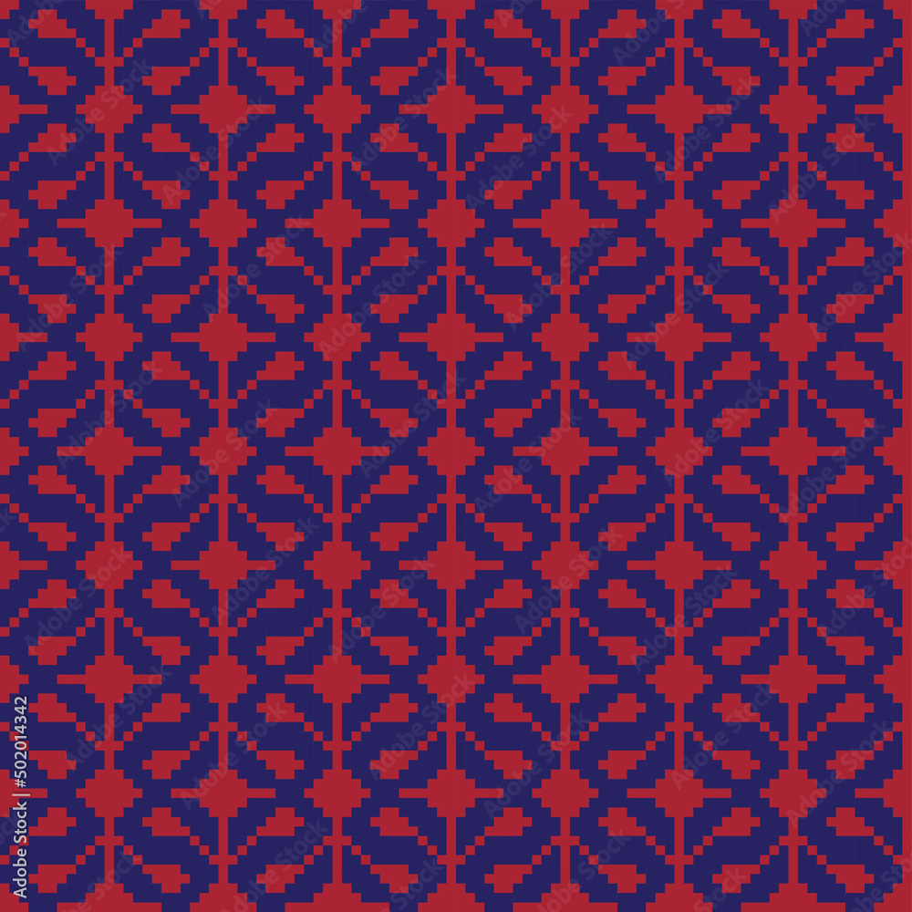 Christmas Fair Isle Seamless Pattern Design