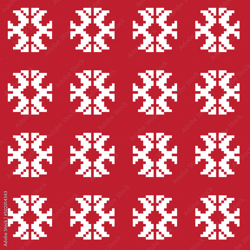 Christmas Fair Isle Seamless Pattern Design Christmas Fair Isle Seamless Pattern Design