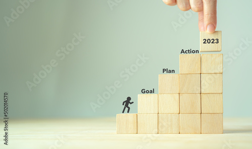 2023 Goal plan action, Business action plan strategy, outline all the necessary steps to achieve your goal and help you reach your target efficiently by assigning a timeframe a start and end date.