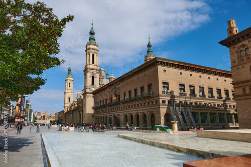 View of the basilica our lady of Pilar