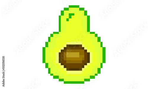 Pixel avocado