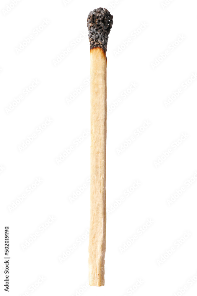 Burnt matches isolated on white. Box of matches. Different stages of match burning Burnt matches. Burnt matches isolated on white. Box of matches. Different stages of match burning Burnt matches.