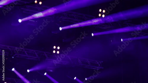 Concert light. Stage lights. Concept abstract background lighting on stage.