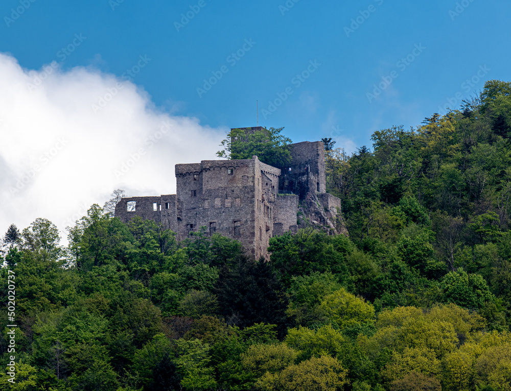 Castle hohenbaden old ruin. Baden Baden, Baden Wuerttemberg, Germany