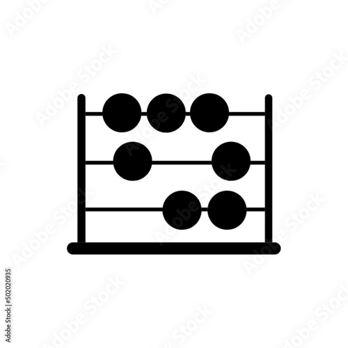 abacus icon vector with simple design
