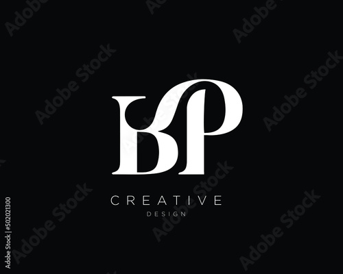 BP Logo Design , Initial Based BP Monogram  photo