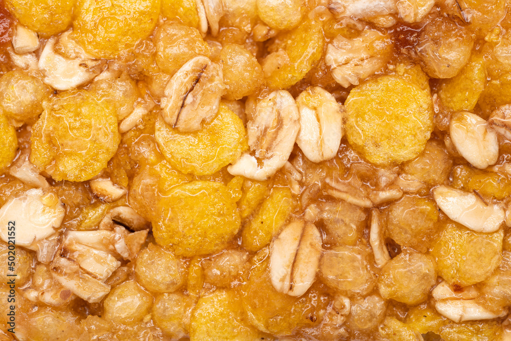 Tasty granola bars on white background. Cereal bar. Diet bars on a white background. 