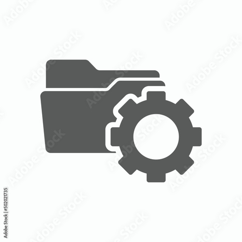 data management icon, project management vector