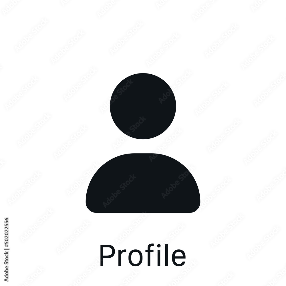 Profile icon isolated on white background. User symbol modern, simple, vector, icon for website design, mobile app, ui. Vector Illustration Profile icon isolated on white background. User symbol modern, simple, vector, icon for website design, mobile app, ui. Vector Illustration