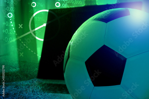 football tactics , soccer manager tactical analysis concept © janews094