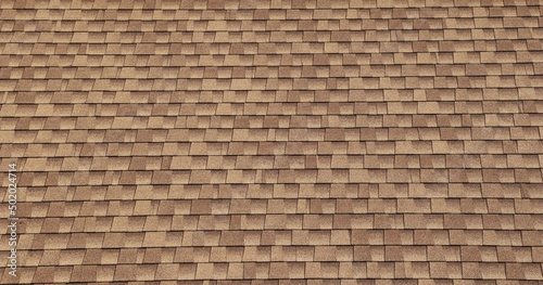 Beige Roof Shingles background and texture