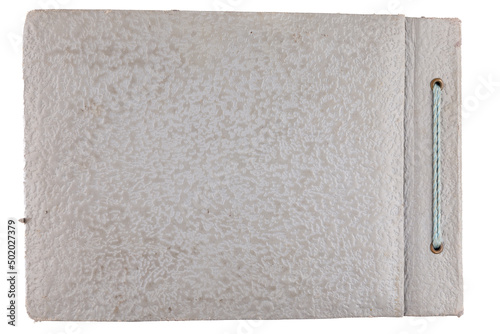 Textured cover of old photo album
