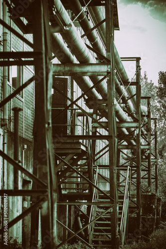 Alte Treppe im Stahlwerk