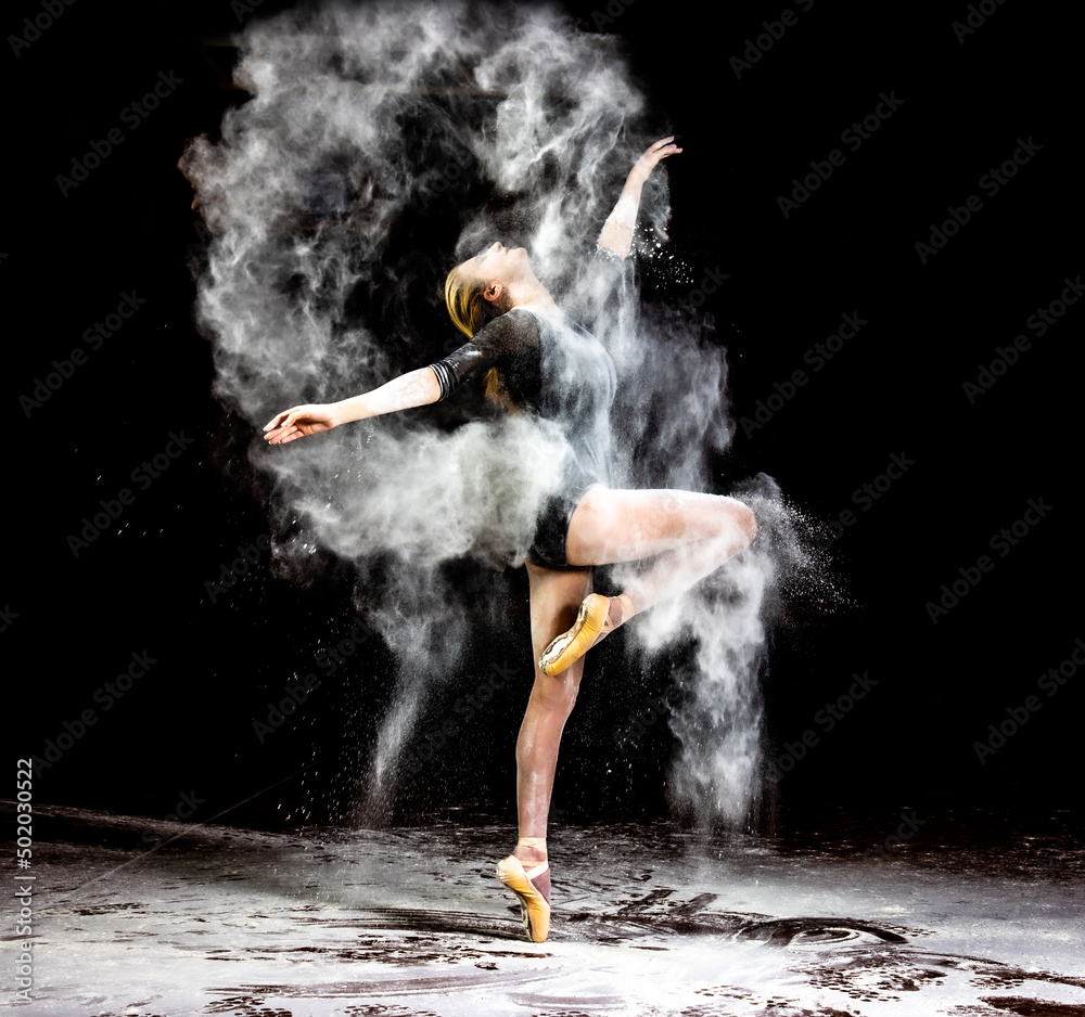 Ballet Dancer with flour