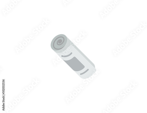 Rolled Newspaper Vector Isolated Emoticon. Newspaper Icon