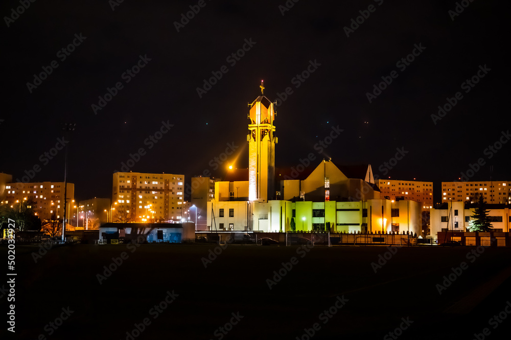 Obraz premium view of the town country