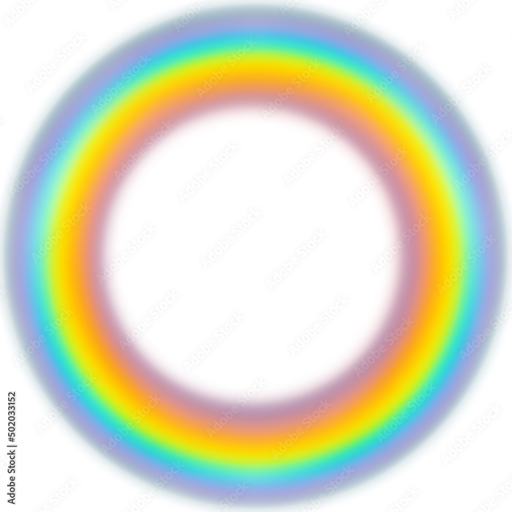 Obraz premium disque arc-en-ciel 