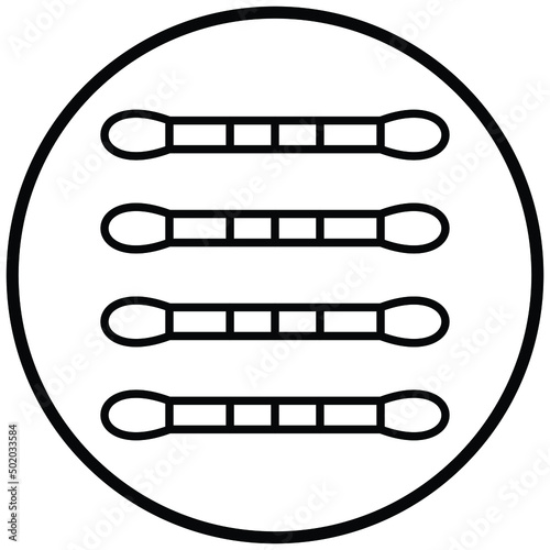 Cotton Swabs Icon Style