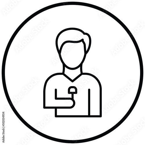 Male Journalist Icon Style