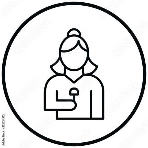 Female Journalist Icon Style