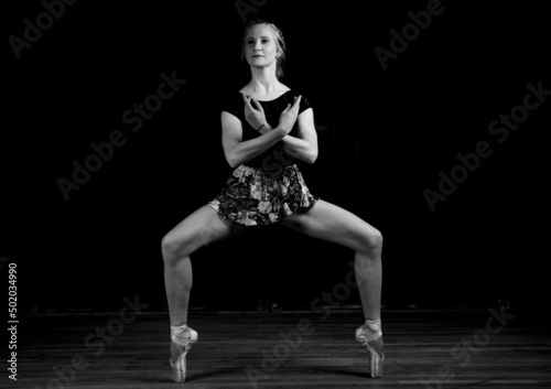Ballet dancer on stage