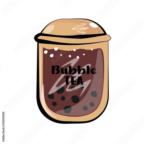 Beautiful illustrations of coffee with and balls. Flat image style.