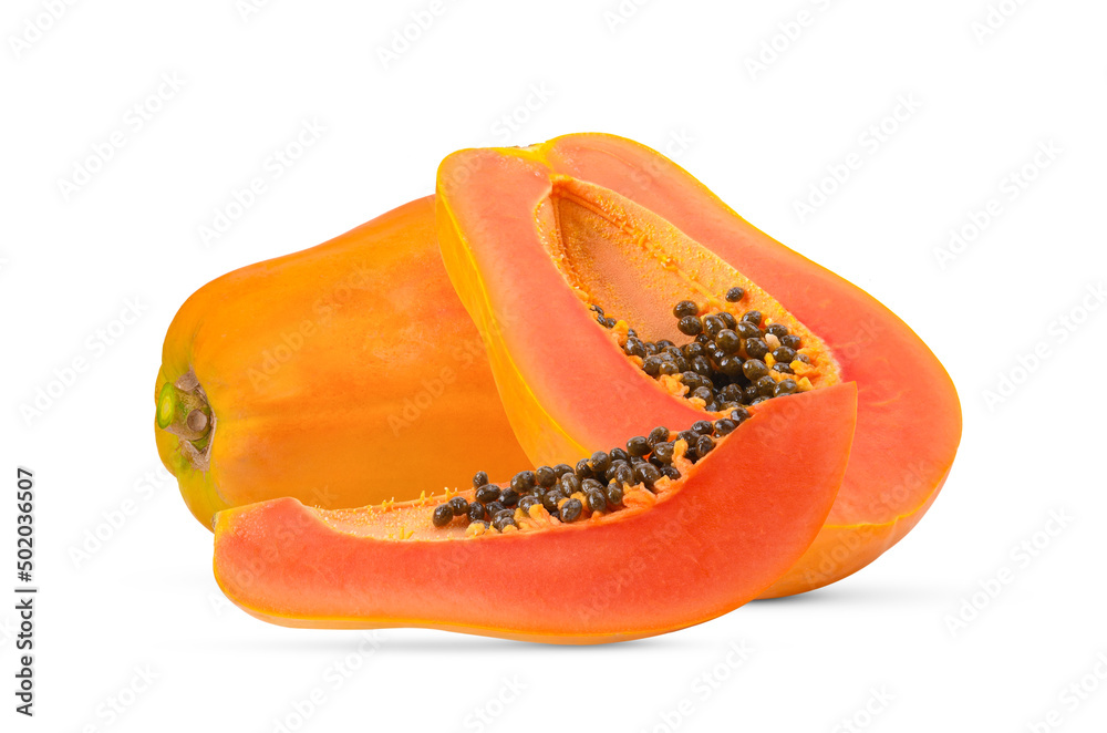 Papaya isolated on white Papaya isolated on white